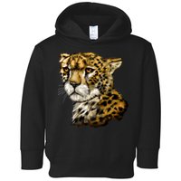 Wildlife - Big Face Cheetah Portrait Toddler Hoodie