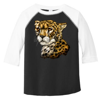 Wildlife - Big Face Cheetah Portrait Toddler Fine Jersey T-Shirt