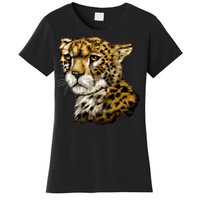 Wildlife - Big Face Cheetah Portrait Women's T-Shirt