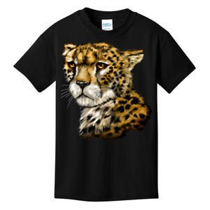 Wildlife - Big Face Cheetah Portrait Kids T-Shirt