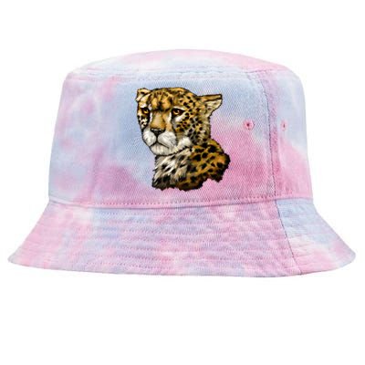 Wildlife - Big Face Cheetah Portrait Tie-Dyed Bucket Hat