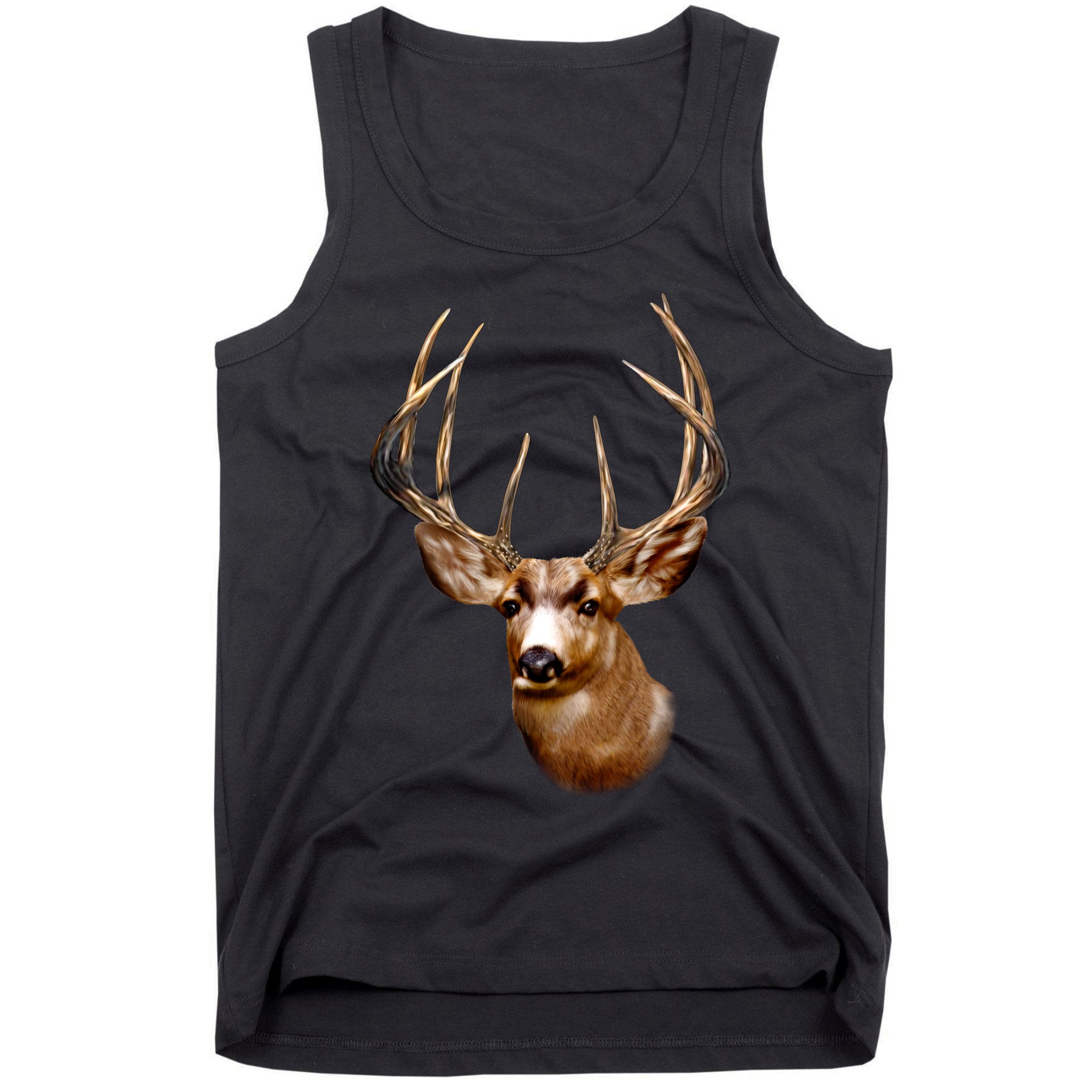 Wildlife - Big Face Deer Head Portrait Tank Top