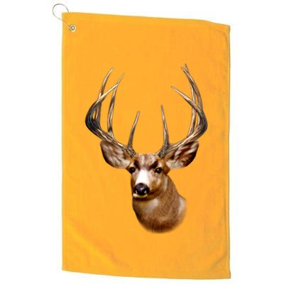 Wildlife - Big Face Deer Head Portrait Golf Towel
