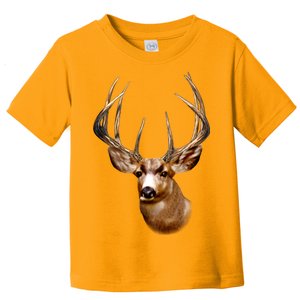 Wildlife - Big Face Deer Head Portrait Toddler T-Shirt