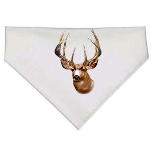 Wildlife - Big Face Deer Head Portrait USA-Made Doggie Bandana