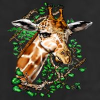 Wildlife - Big Face Giraffe Portrait Adult Drive Performance Visor