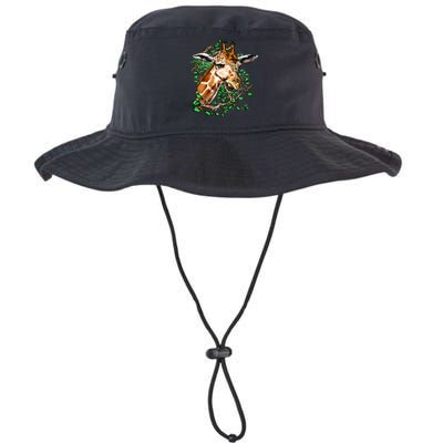 Wildlife - Big Face Giraffe Portrait Bucket Hat