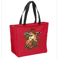 Wildlife - Big Face Giraffe Portrait Zip Tote Bag