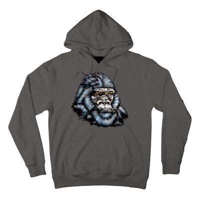 Wildlife - Big Face Gorilla Portrait Hoodie