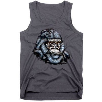 Wildlife - Big Face Gorilla Portrait Tank Top