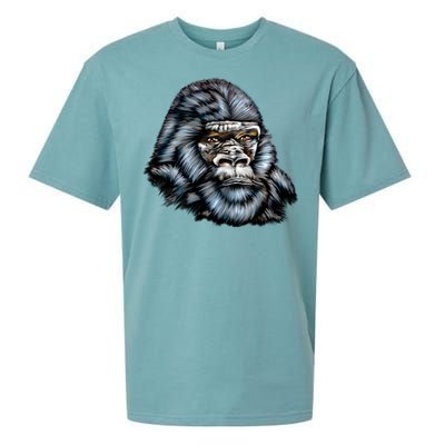 Wildlife - Big Face Gorilla Portrait Sueded Cloud Jersey T-Shirt