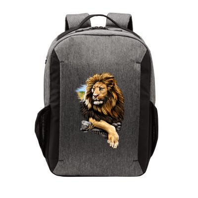 Wildlife - Big Face Proud Lion Portrait Vector Backpack