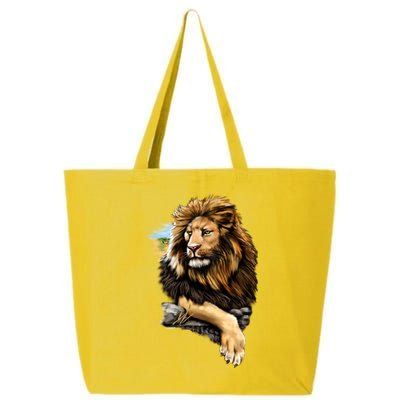 Wildlife - Big Face Proud Lion Portrait 25L Jumbo Tote