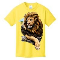 Wildlife - Big Face Proud Lion Portrait Kids T-Shirt