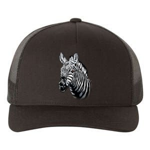 Wildlife - Big Face Zebra Up Close Portrait Yupoong Adult 5-Panel Trucker Hat