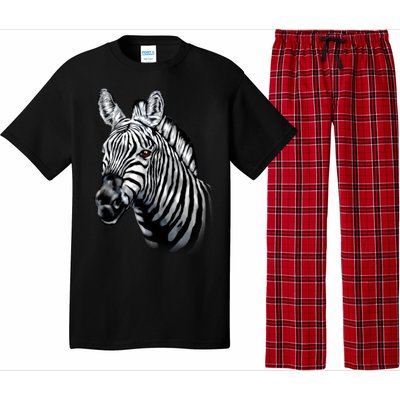 Wildlife - Big Face Zebra Up Close Portrait Pajama Set