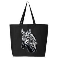 Wildlife - Big Face Zebra Up Close Portrait 25L Jumbo Tote