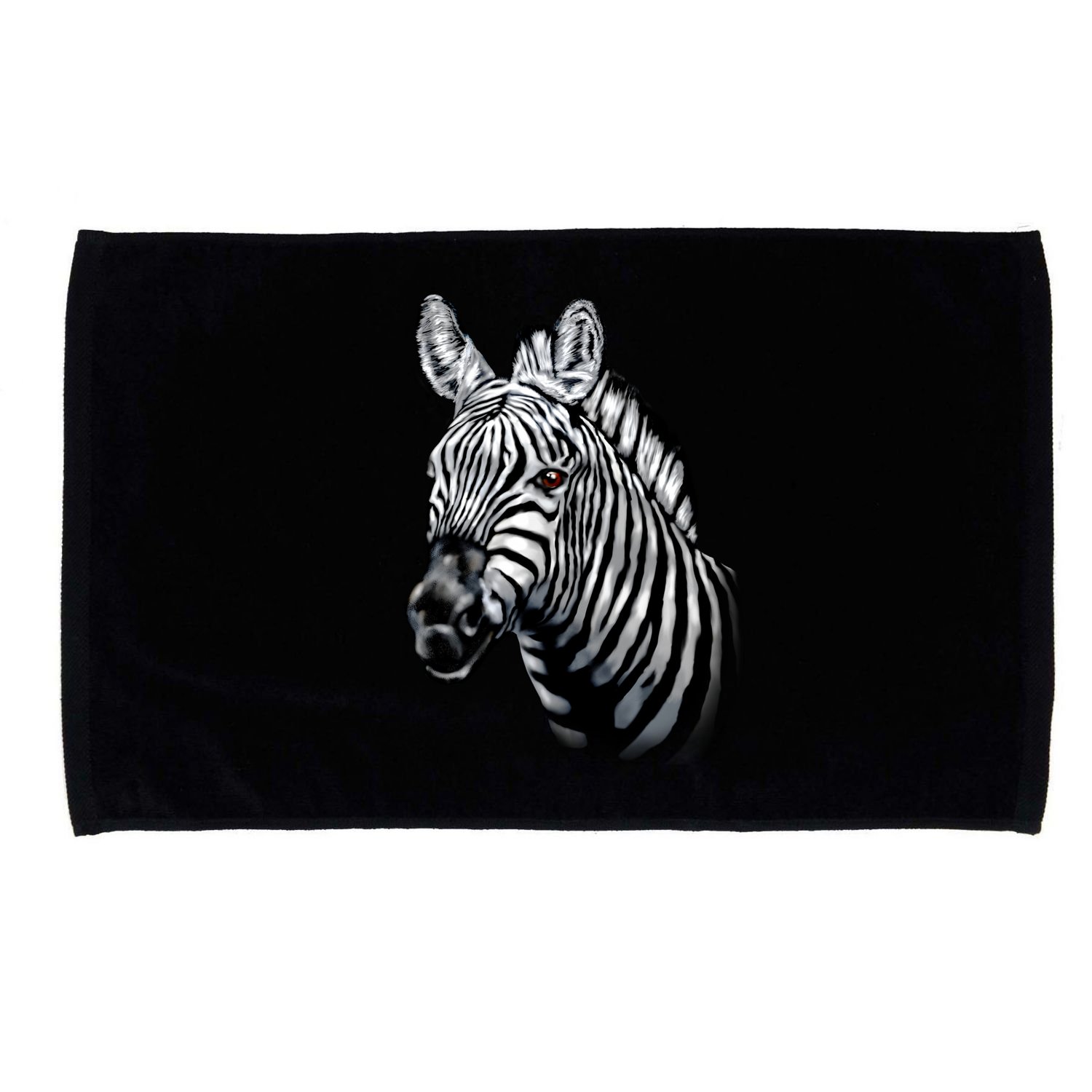 Wildlife - Big Face Zebra Up Close Portrait Microfiber Hand Towel