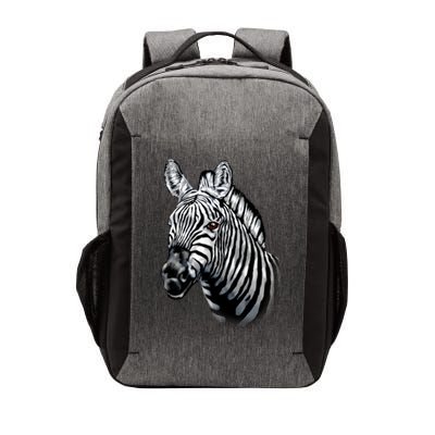 Wildlife - Big Face Zebra Up Close Portrait Vector Backpack