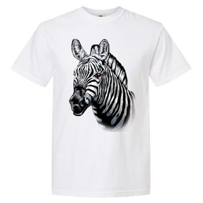 Wildlife - Big Face Zebra Up Close Portrait Garment-Dyed Heavyweight T-Shirt