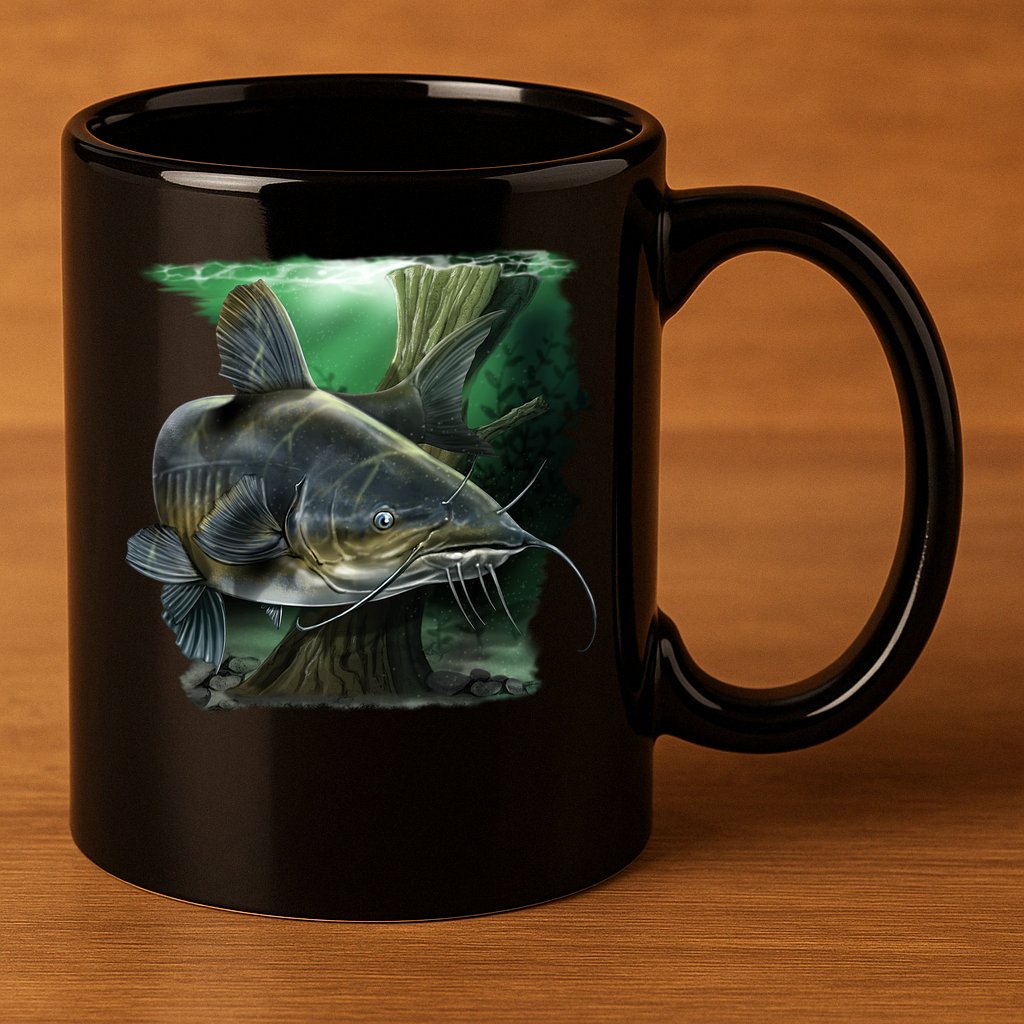 Wildlife - Catfish Swim 11oz C Handle Ceramic Mug