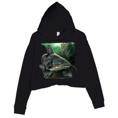 Wildlife - Catfish Swim Crop Fleece Hoodie