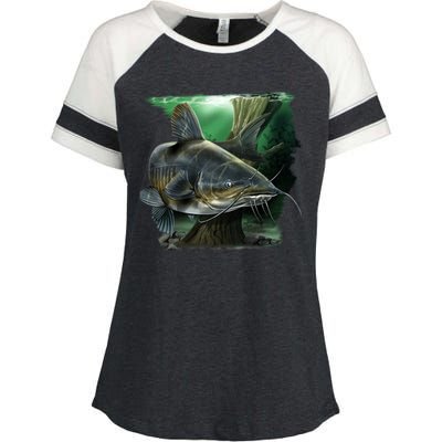 Wildlife - Catfish Swim Enza Ladies Jersey Colorblock Tee