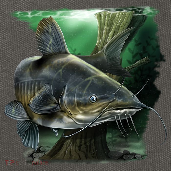 Wildlife - Catfish Swim Cotton Canvas Backpack