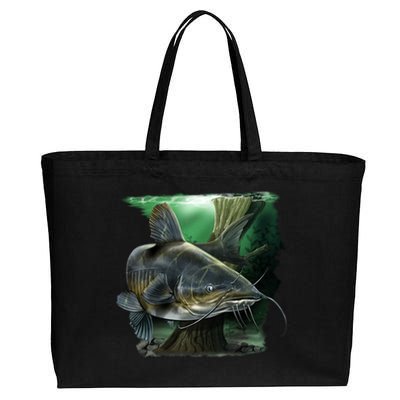 Wildlife - Catfish Swim Cotton Canvas Jumbo Tote