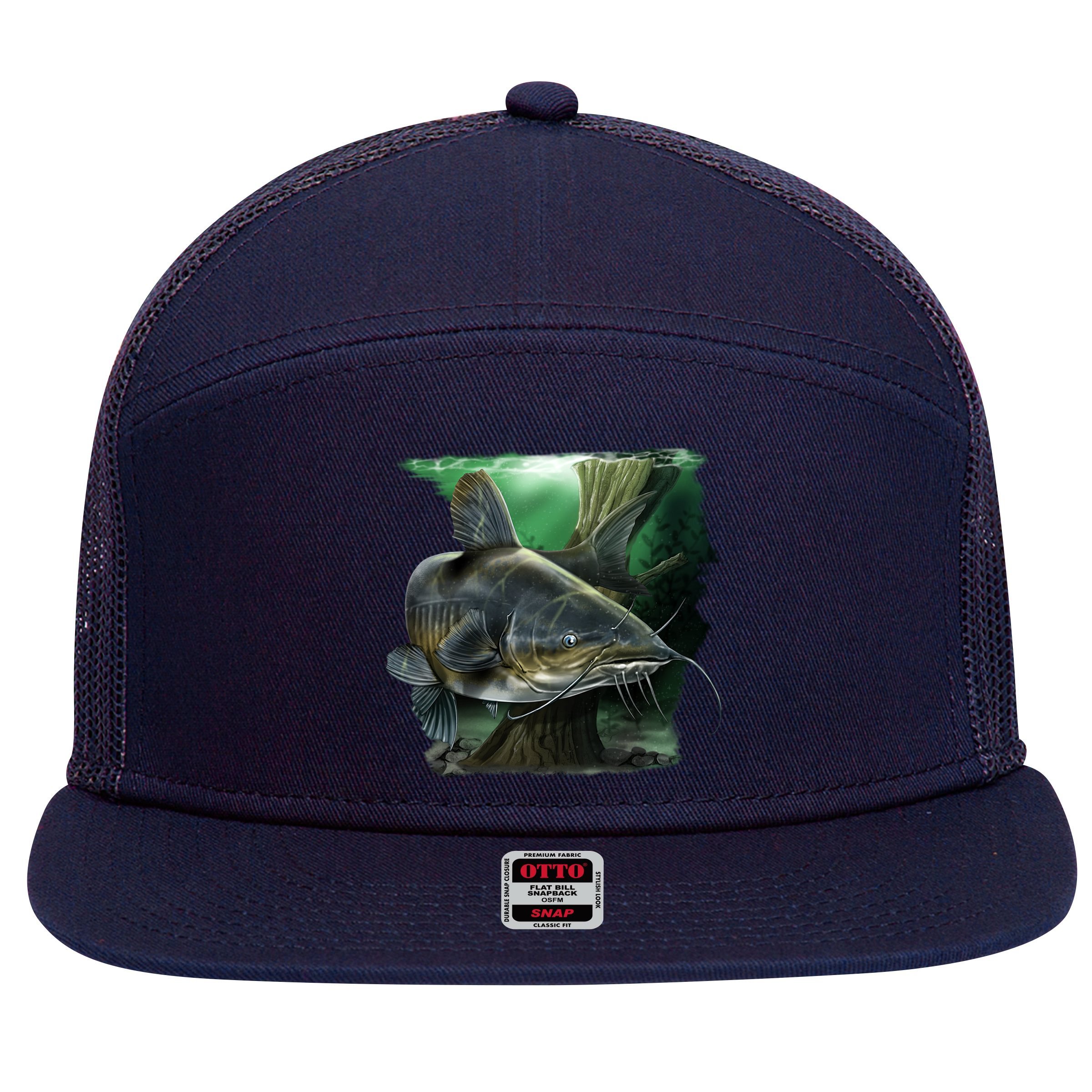 Wildlife - Catfish Swim 7 Panel Mesh Trucker Snapback Hat
