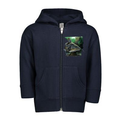 Wildlife - Catfish Swim Toddler Zip Fleece Hoodie