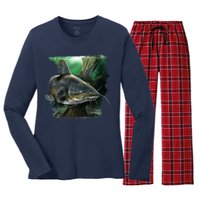 Wildlife - Catfish Swim Women's Long Sleeve Flannel Pajama Set 