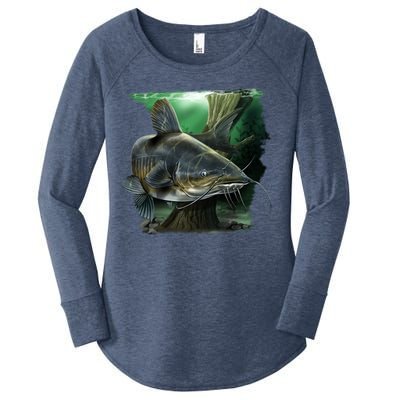 Wildlife - Catfish Swim Women's Perfect Tri Tunic Long Sleeve Shirt