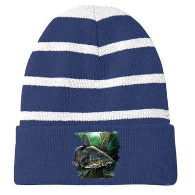 Wildlife - Catfish Swim Striped Beanie with Solid Band