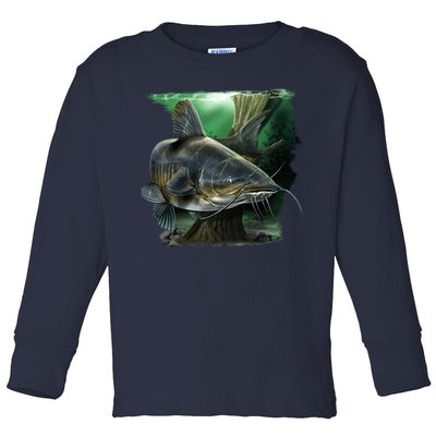 Wildlife - Catfish Swim Toddler Long Sleeve Shirt