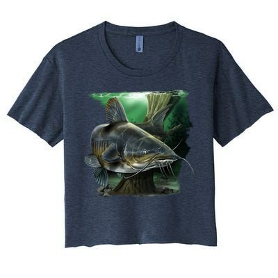 Wildlife - Catfish Swim Women's Crop Top Tee