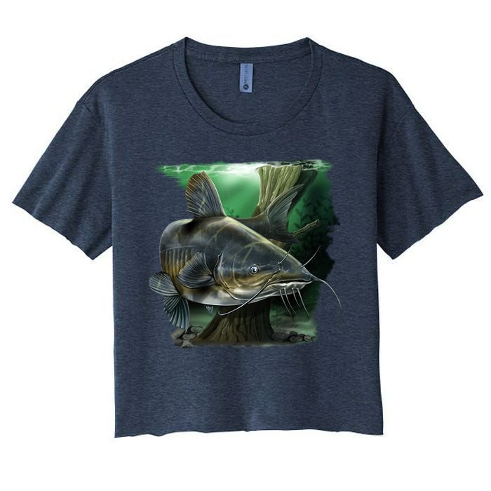 Wildlife - Catfish Swim Women's Crop Top Tee