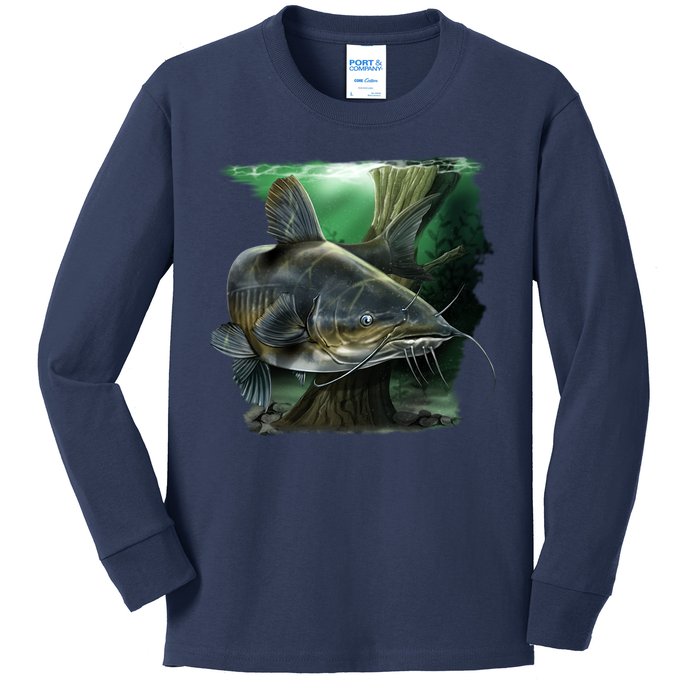 Wildlife - Catfish Swim Kids Long Sleeve Shirt