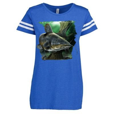 Wildlife - Catfish Swim Enza Ladies Jersey Football T-Shirt