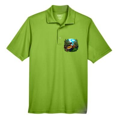 Wildlife - Ducks Portrait Men's Origin Performance Pique Polo