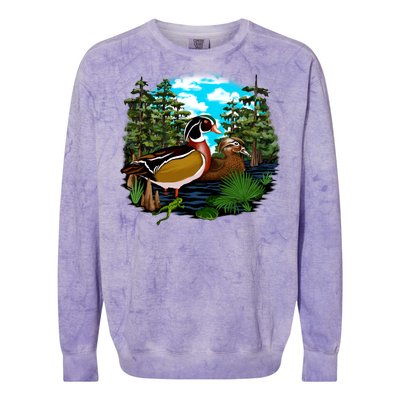 Wildlife - Ducks Portrait Colorblast Crewneck Sweatshirt