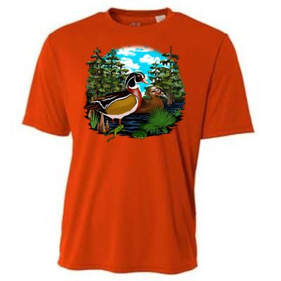 Wildlife - Ducks Portrait Cooling Performance Crew T-Shirt