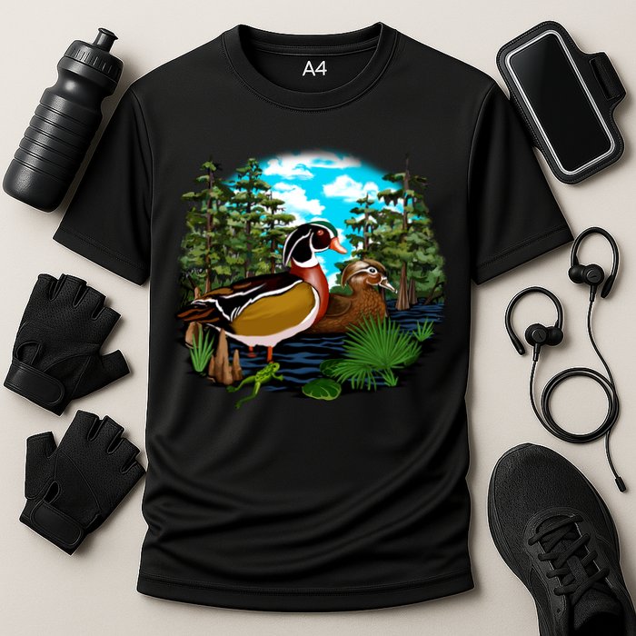 Wildlife - Ducks Portrait Cooling Performance Crew T-Shirt