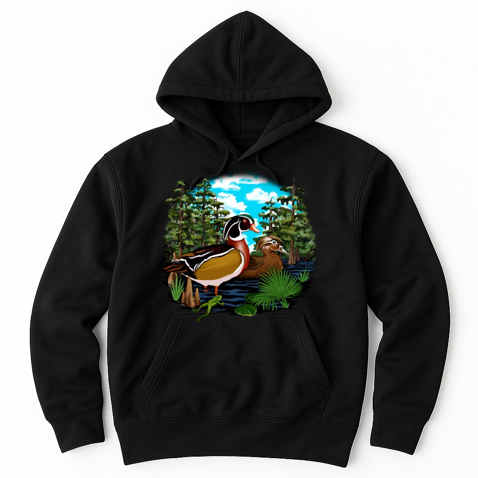 Wildlife - Ducks Portrait Hoodie