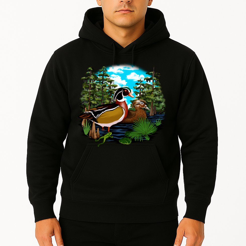 Wildlife - Ducks Portrait Hoodie