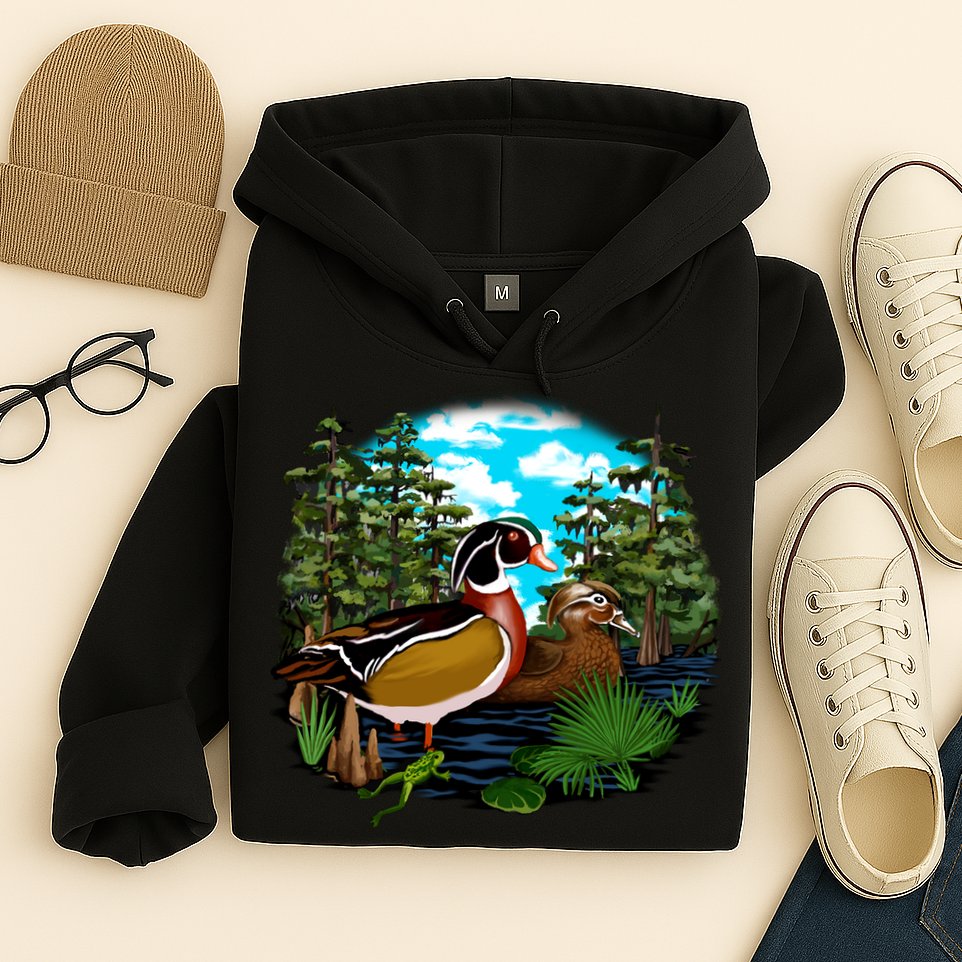 Wildlife - Ducks Portrait Hoodie