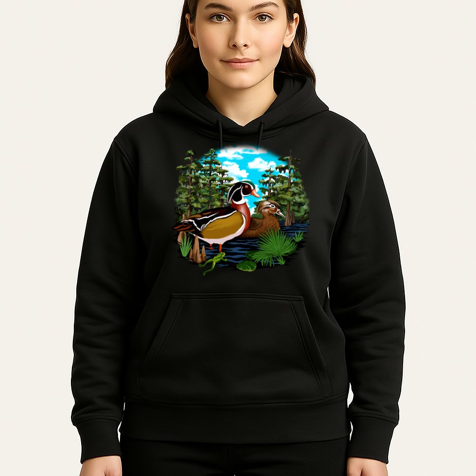 Wildlife - Ducks Portrait Hoodie