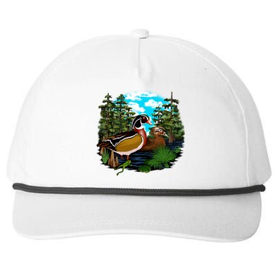 Wildlife - Ducks Portrait Snapback Five-Panel Rope Hat