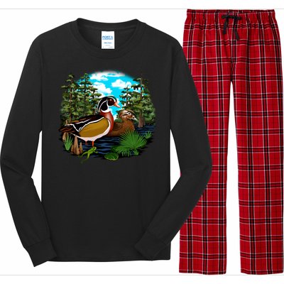 Wildlife - Ducks Portrait Long Sleeve Pajama Set