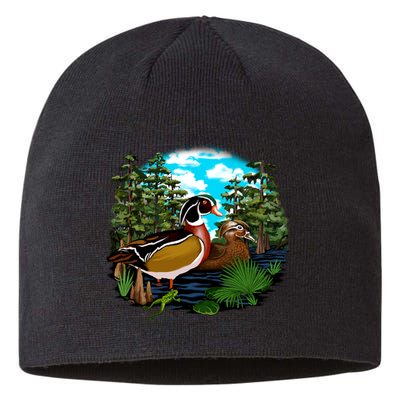 Wildlife - Ducks Portrait Sustainable Beanie